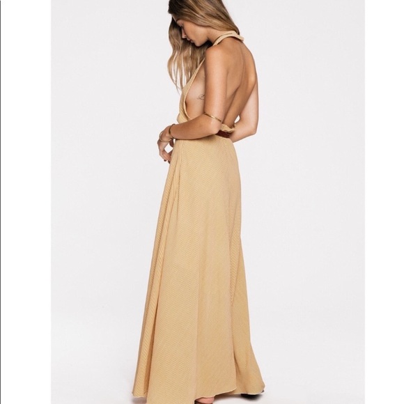 Jen's Pirate Booty Dresses & Skirts - Jen’s Pirate Booty Halter Gold Delhi Maxi Dress!